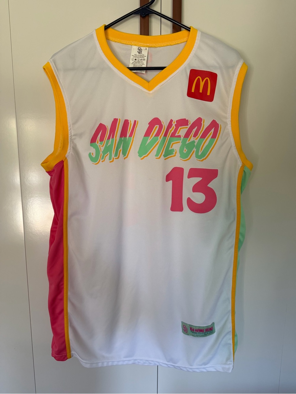 SD Padres Machado City connect basketball style Jersey.
